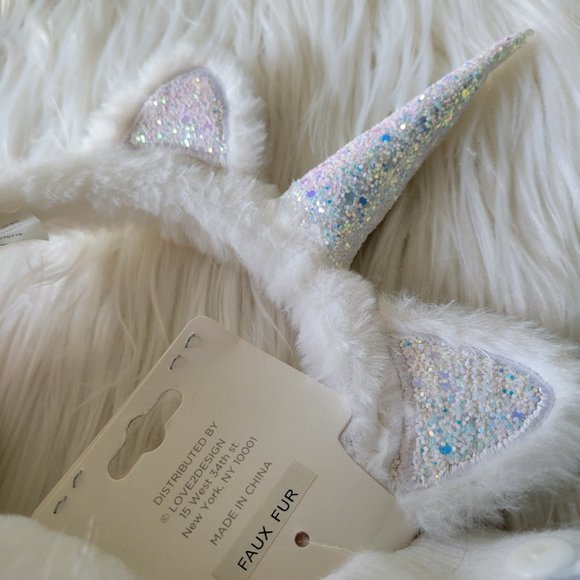 L2D Cat Unicorn Earmuffs & Mittens Set - Picture 4 of 9